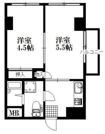 第8中島マンションの物件間取画像